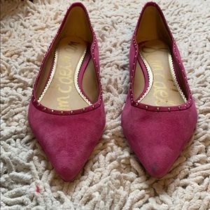 Sam Edelman Fuchsia Pink Studded Ballet Flats 7
